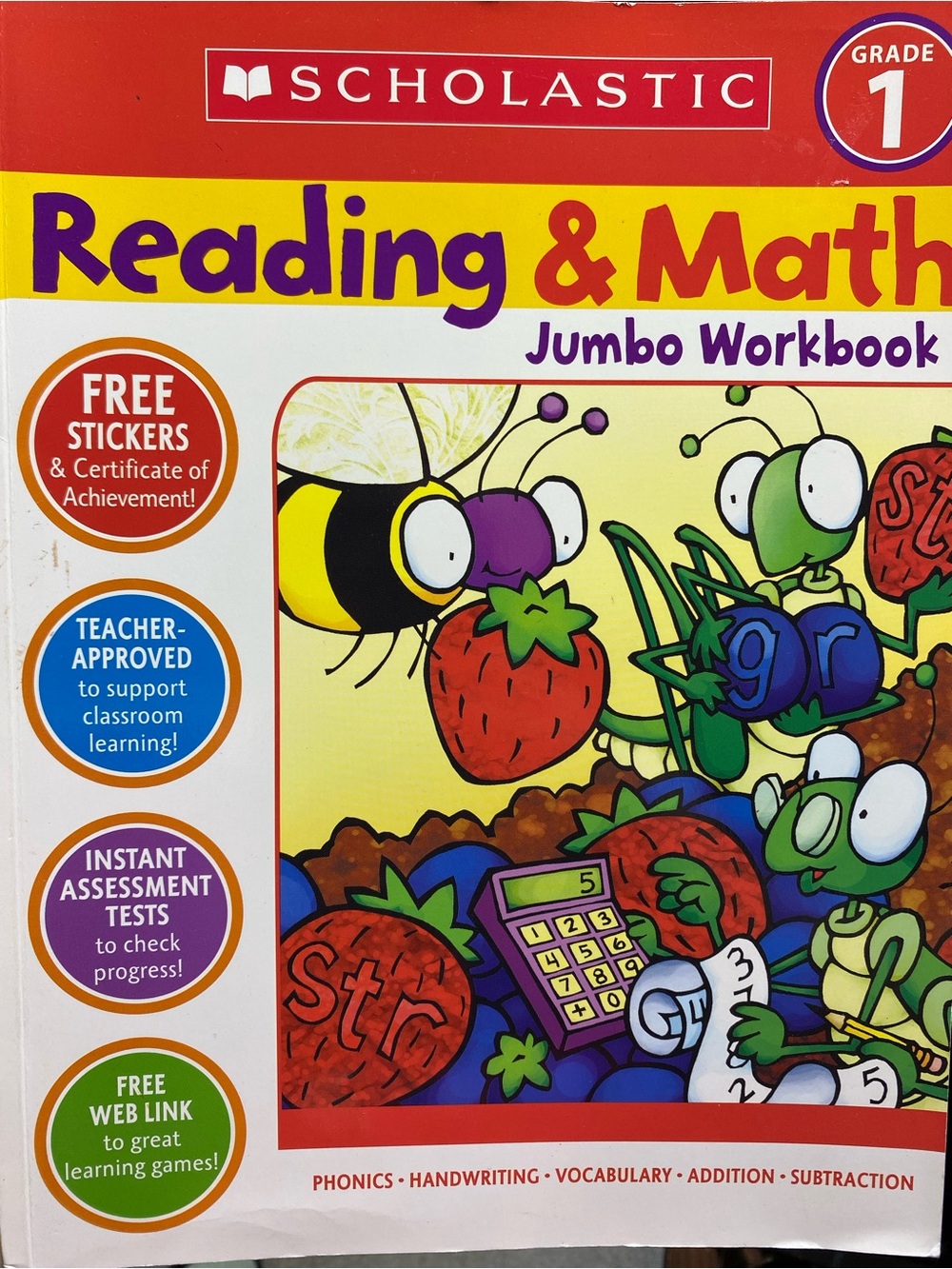 Scholastic Reading & Math Jumbo Book - Grade 1